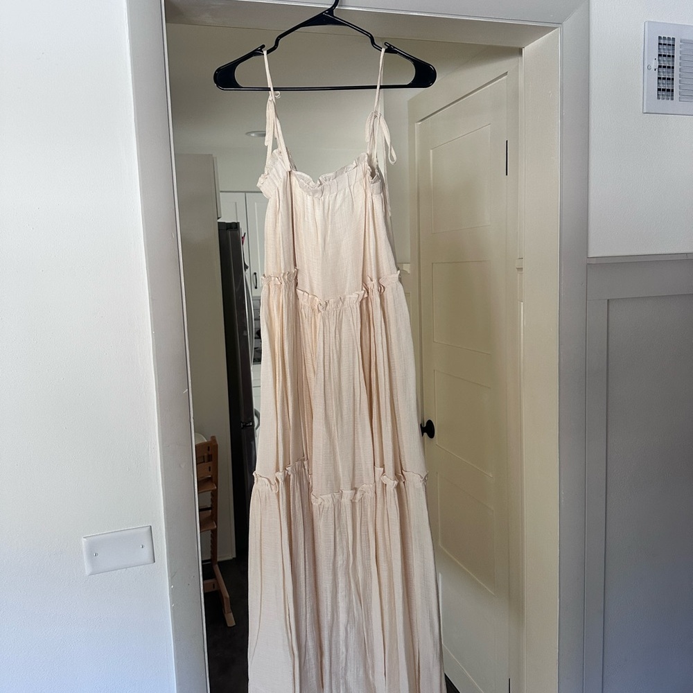 Eggshell maxi dress